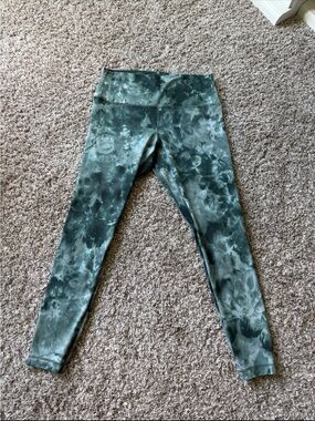 lululemon athletica Green Tie-Dye High-Rise Leggings
